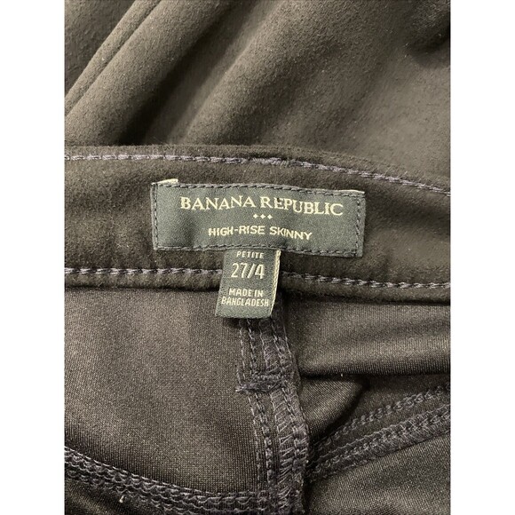 BANANA REPUBLIC 4 High-Rise Soft Stretch Faux Suede Skinny Jeans Classic Preppy - Picture 5 of 16